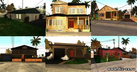 6 New Houses для GTA SA