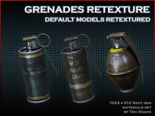 Default grenades retexture