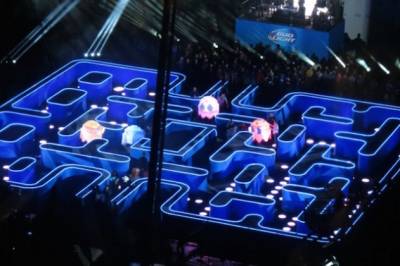 В Лос-Анджелесе построили лабиринт из Pac-Man
